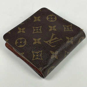 Louis Vuitton Wallet Monogram Brown fold Zip Compact Bi